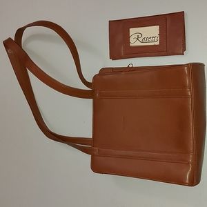 New Multi-compartment handbag, Rosetti, brown